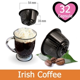 32 Kapseln Nescafé Dolce Gusto Kaffee Kompatibel Irish Coffee - Hergestellt in Italien - Kickkick Kaffee - 1