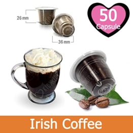 50 Kapseln Nespresso Kaffee Kompatibel Irish Coffee - Hergestellt in Italien - Kickkick Caffè - 1