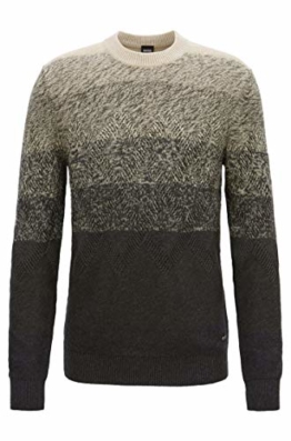 BOSS Pullover KARDUMAGE aus Baumwoll-Mix mit Aran-Muster Farbe Grau 022 (XXL) - 1