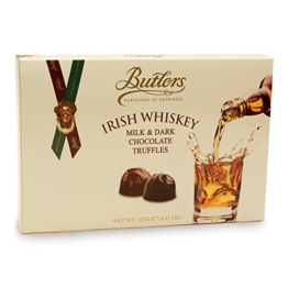 Butlers Irish Whiskey Truffles - 125g, gemischte Pralinen aus dunkler Zartbitter- & heller Milchschokolade, gefüllt mit irischem Whiskey - 1