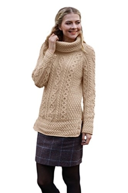 Damenpullover aus 100% Merino-Wolle. Lang Pullover. - 1