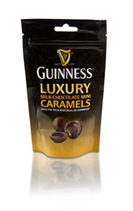 Guinness Luxus Milchschokolade Mini Karamellbonbons im wiederverschließbarem Beutel, 102g - 1