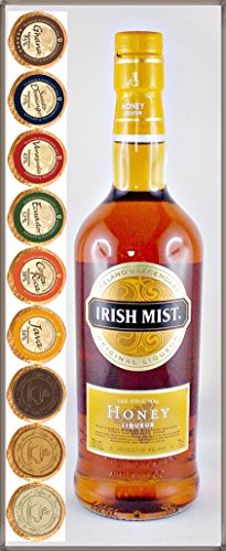 Irish Mist Original Honey Whiskey Liqueur mit 9 DreiMeister Edel Schokoladen in 9 Geschmacksvariationen, kostenloser Versand - 1