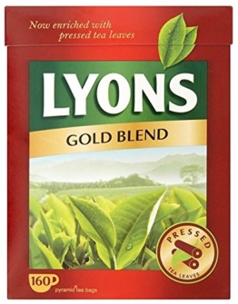 Lyon's Gold Blend Tea bags 160 bags - Pyramid teabags by Lyon's - 1