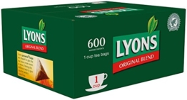 Lyons Original 600 1 Cup Catering Tea Bags - 1