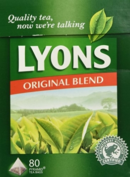 Lyons Pyramid Tea, 80-Count Package (Pack of 4) (Original Blend) - 1