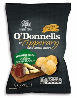 O'Donnells Ballymaloe Relish & Cheddar Cheese Crisps (7 packs x 50g) - 1