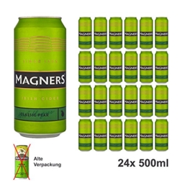 Original Magners Irish Pear Cider 24x 500ml 4,5% Vol. - Kohlensäurehaltiges Birnenweingetränk der Premiumklasse - 1