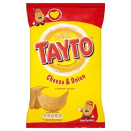 Tayto Crisps - Cheese & Onion (6x25g) - Packung mit 2 - 1