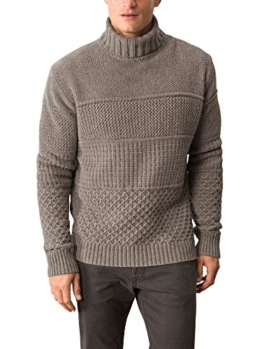 Walbusch Herren Rollkragenpullover Aran einfarbig Sand 54 - 1