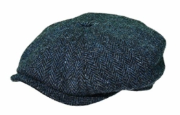 Balke Mütze Harris Tweed Heringbone, Farbe:blau, Größe:56 - 1