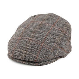 Jaxon & James Kinder Tweed Schiebermütze - Braun-Grau - Kinder S/M - 1