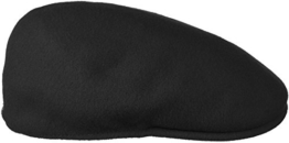 Kangol Herren Damen Mütze Schirmmütze Flatcap Original 504 | Schlägermütze mit Kultstatus 0258BC Schirmmütze Mütze (L/58-59 - schwarz) - 1