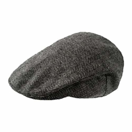 TOSKATOK® Herren Tweed Flat Cap Grau Herring LXL - 1